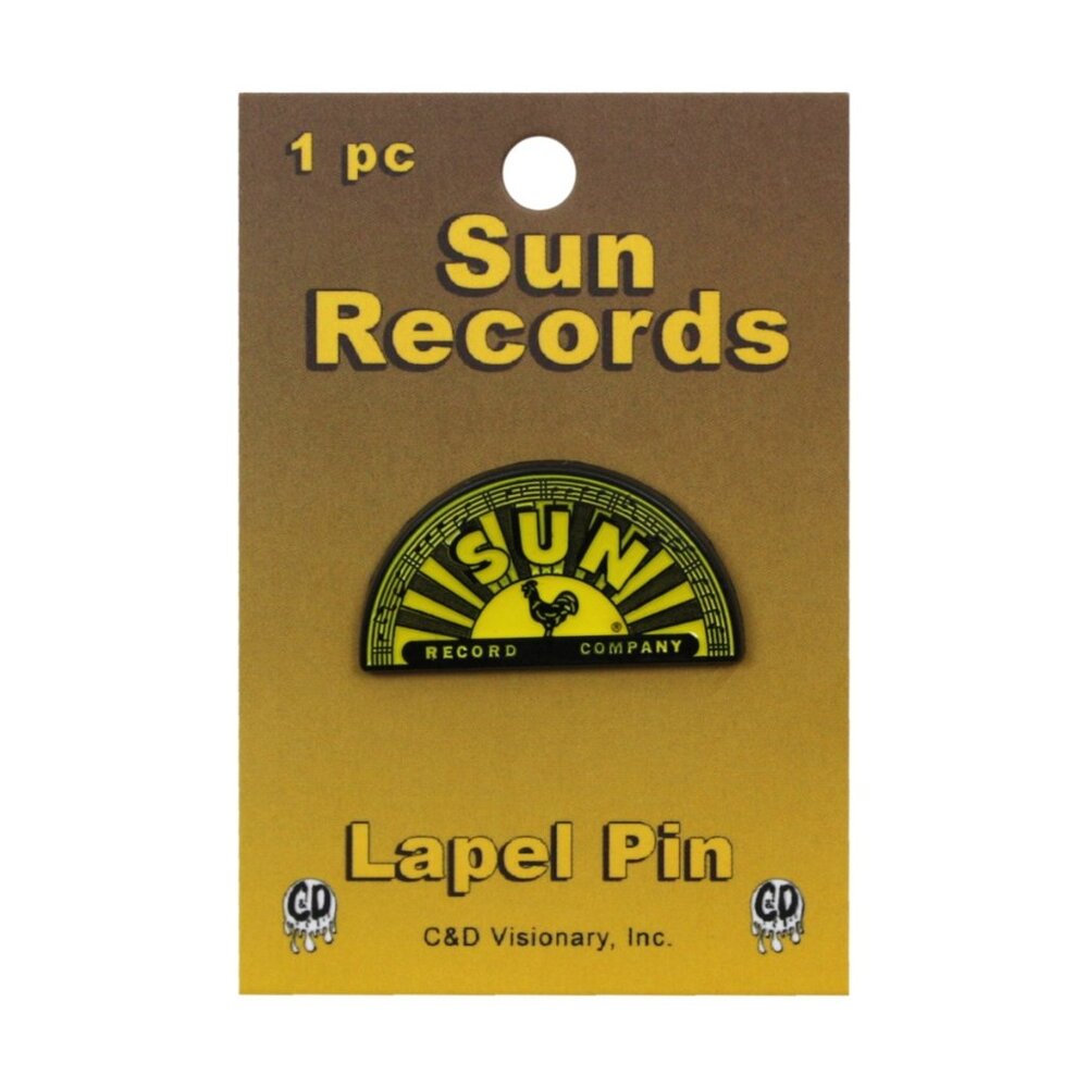 Sun Records Enamel Pin - Rooster Logo - 50s Blues Rock Music History Apparel NWT